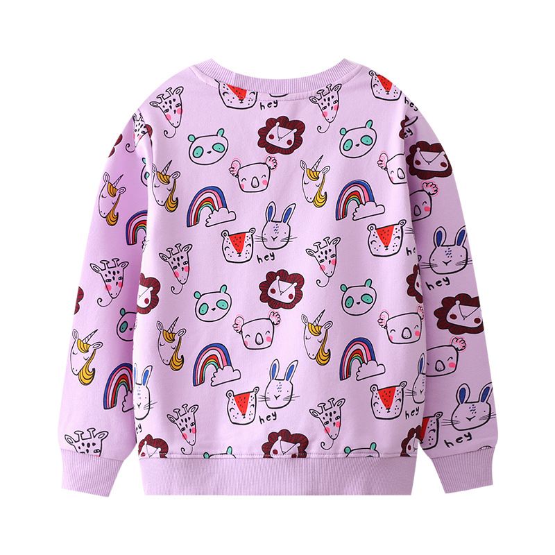 Purple Animals pullover (Low in stock / 6 & 7 yrs old)