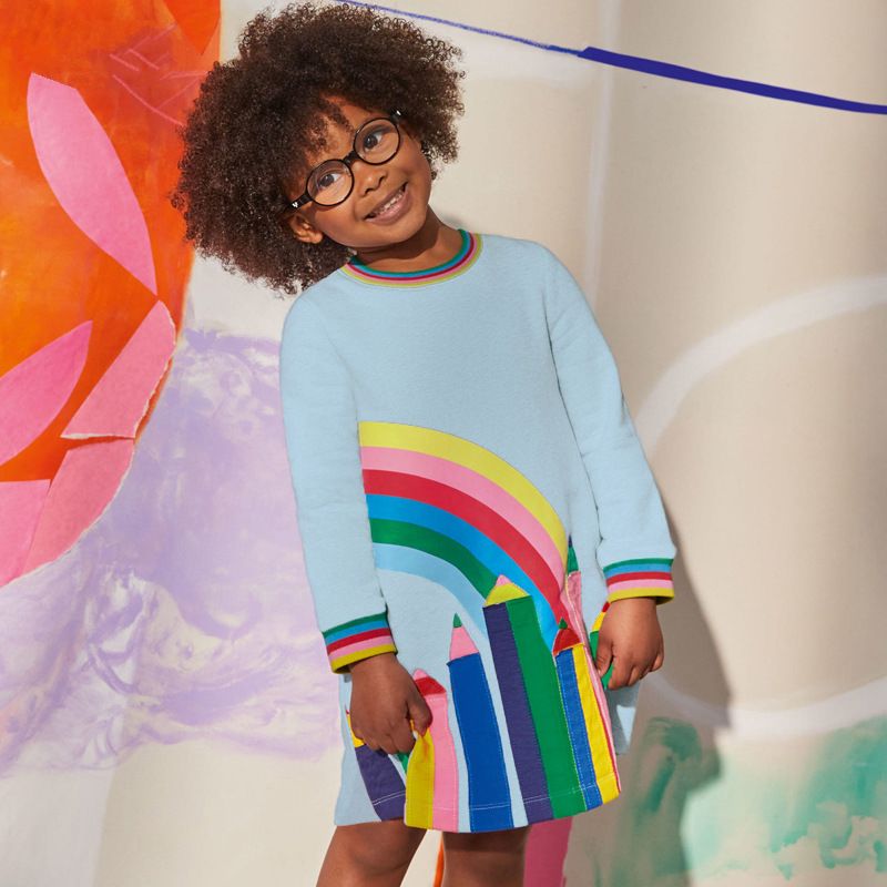 Colour pencils girl dress (Low in Stock/ 4 years old)