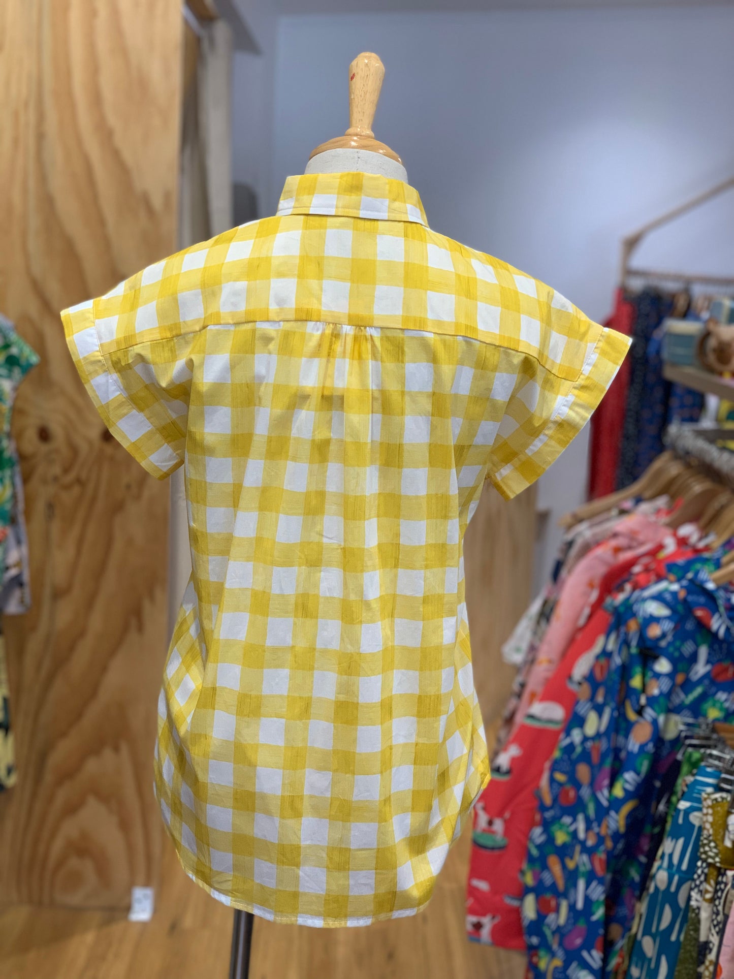 The Plaid Top - Yellow