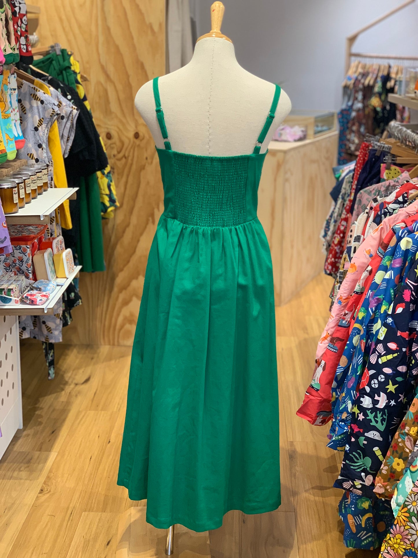 Penelope Dress - Green (Last Size/ Size 14)