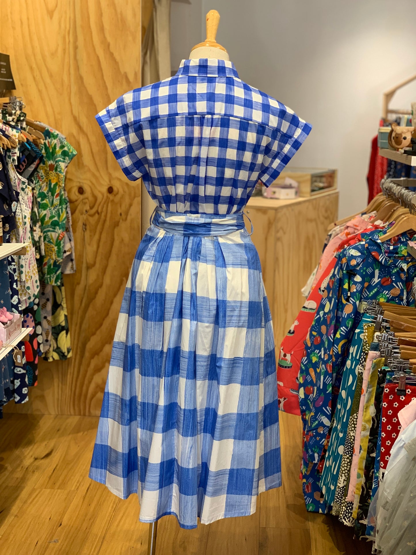 Camila Skirt - Blue plaid (Last Size/ size 6)