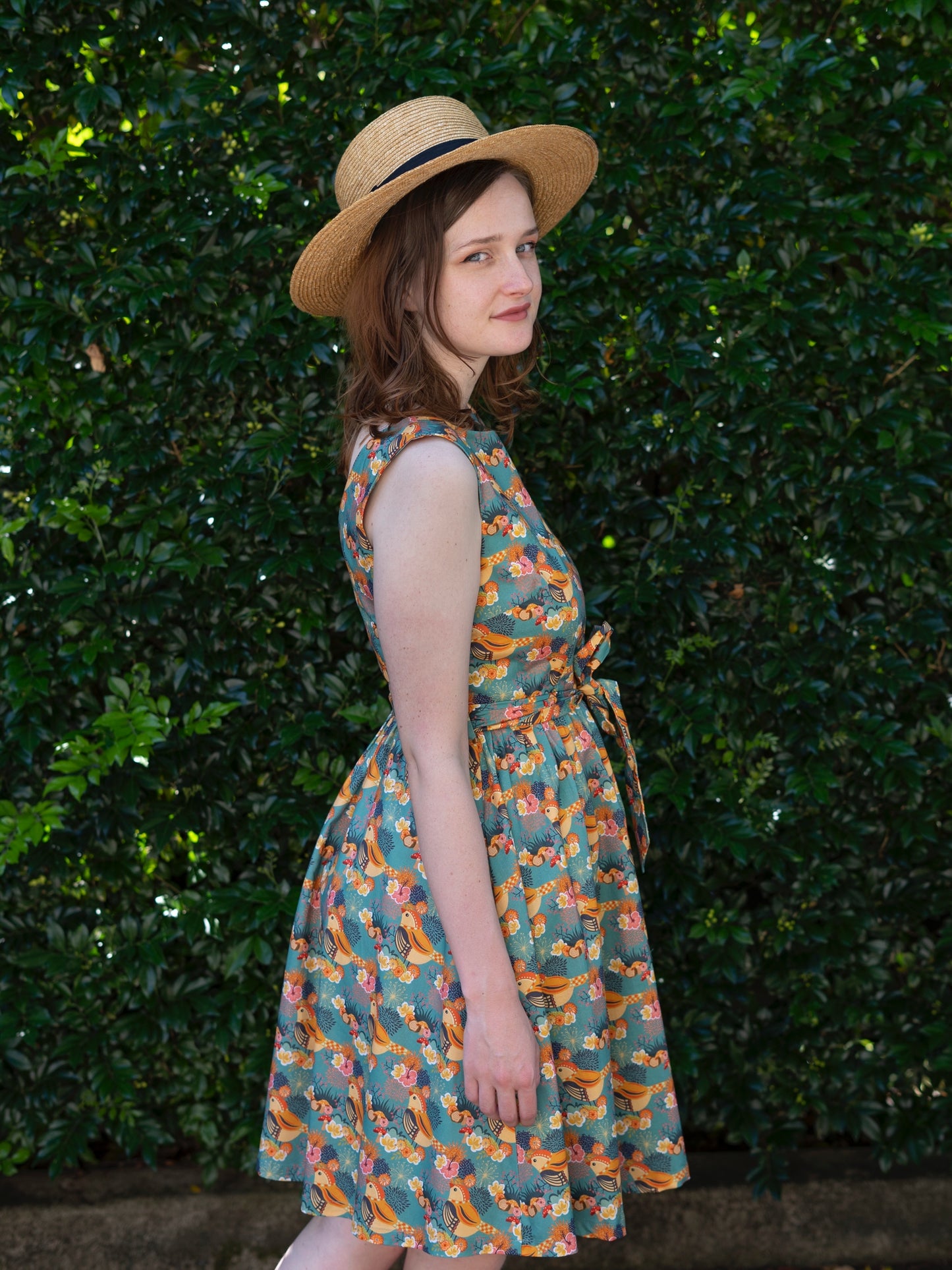 Spring Blooming Dress - Golden Sparrow (size 16)