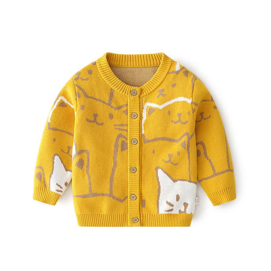 Mrs Meow Kids Cardigan (Low in stock/ 6-7 yrs old)
