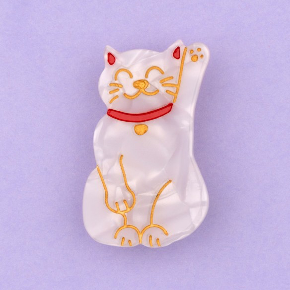 Coucou Suzette lucky cat hair clip
