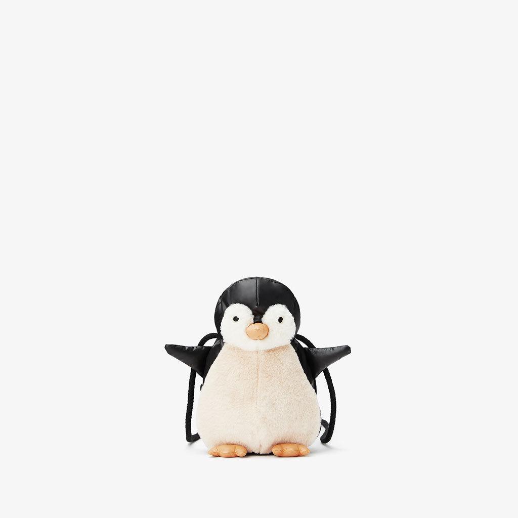 Fluffy penguin kids bag