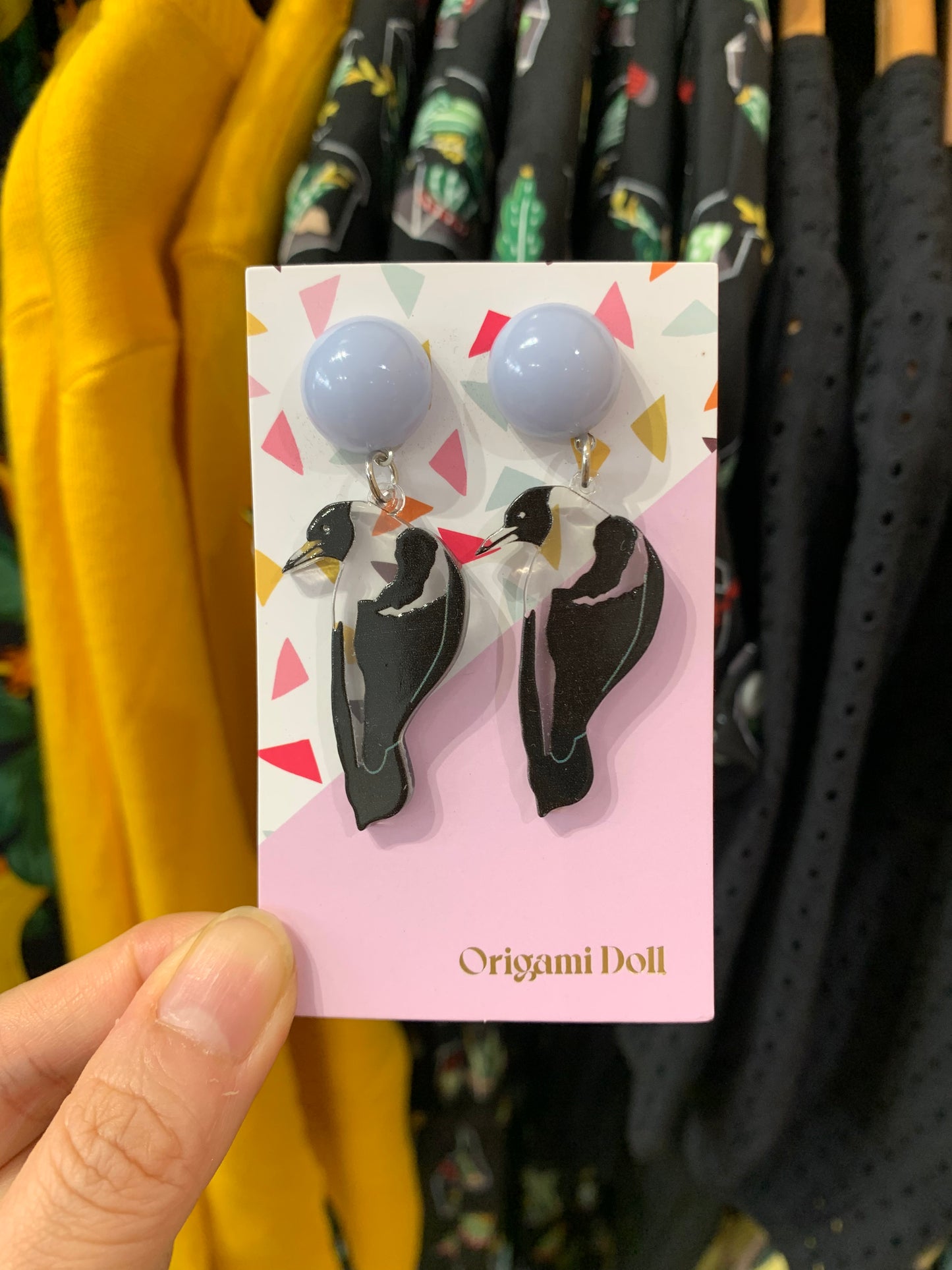Birds Earring -Magpie