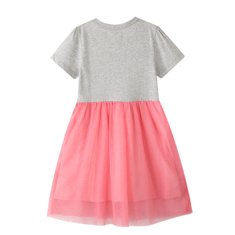 Unicorn tutu girls dress -grey ( Low in Stock/ 2 &5 yrs old)
