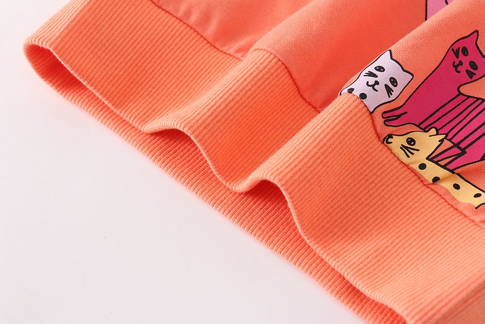 Cats in a group kids pullover (Low in stock/ 6&7 yrs old)