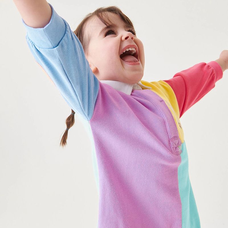 Colour Block Rabbit Girl Dress (Last One / 6 yrs old)
