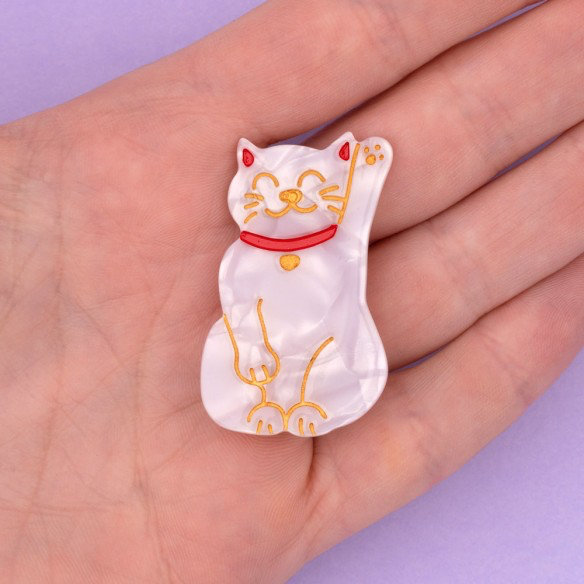 Coucou Suzette lucky cat hair clip