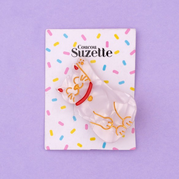 Coucou Suzette lucky cat hair clip