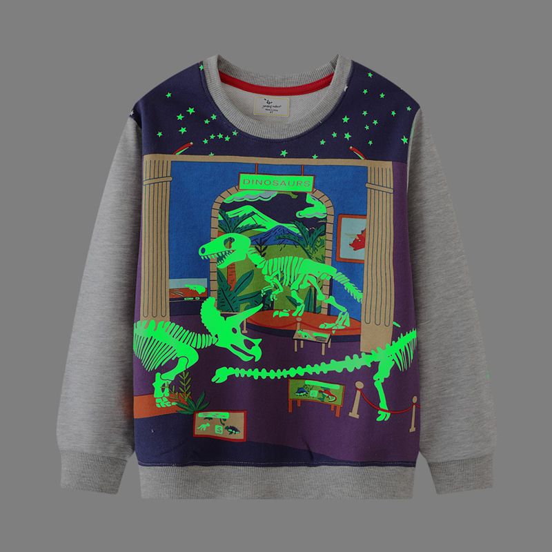 Dinosaur is back glow in the dark pullover
