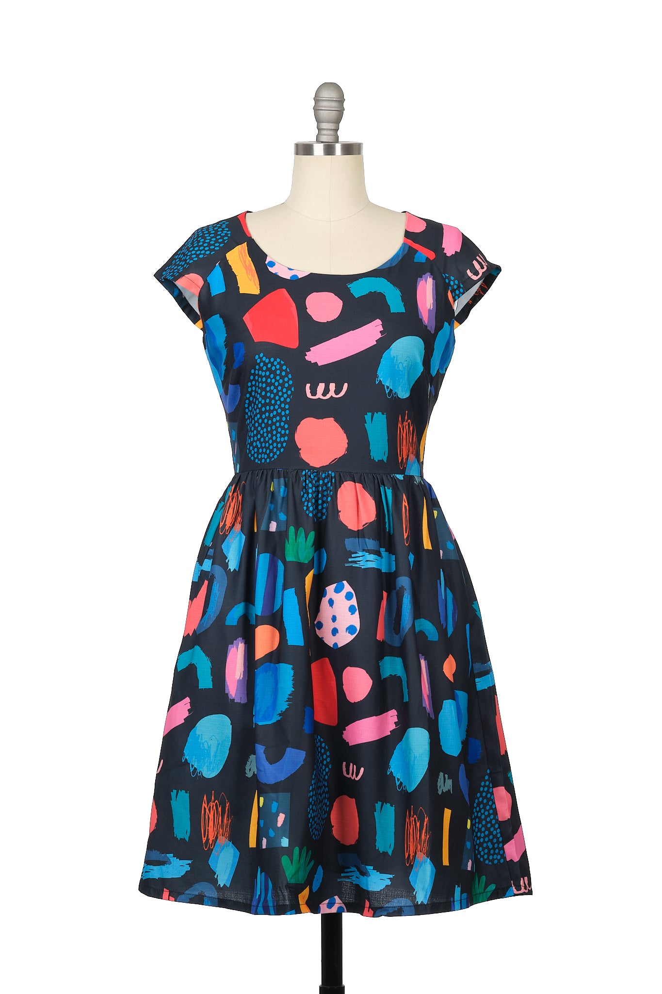 Life is a picnic dress - Graffiti (last size 6)