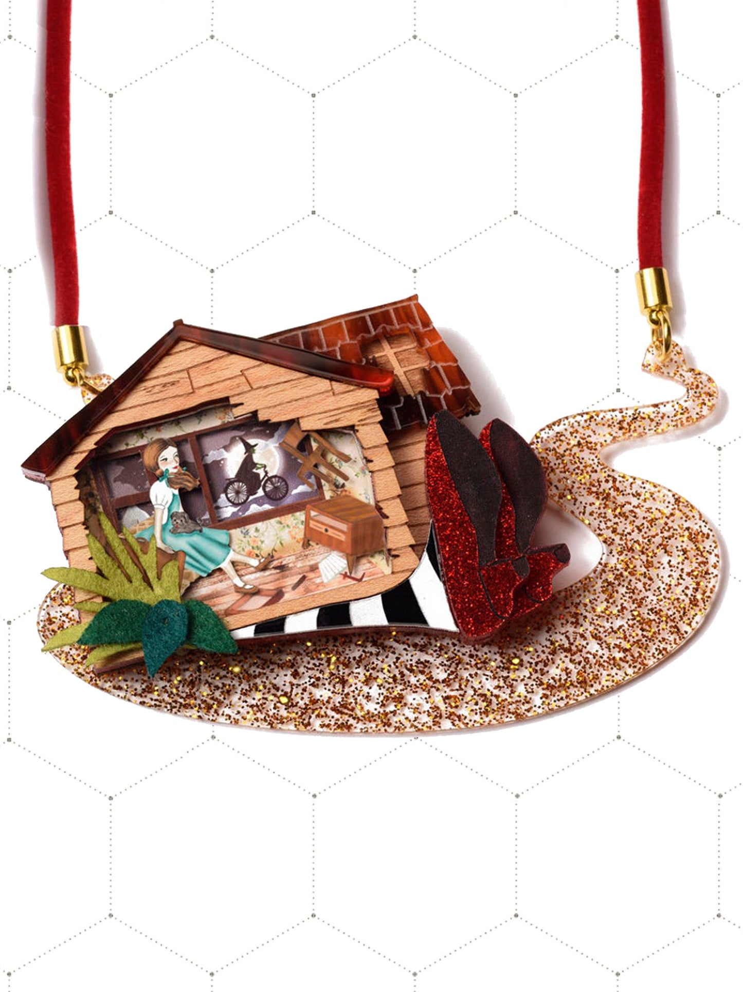 The Wizard of Oz Necklace Brooch by Laliblue