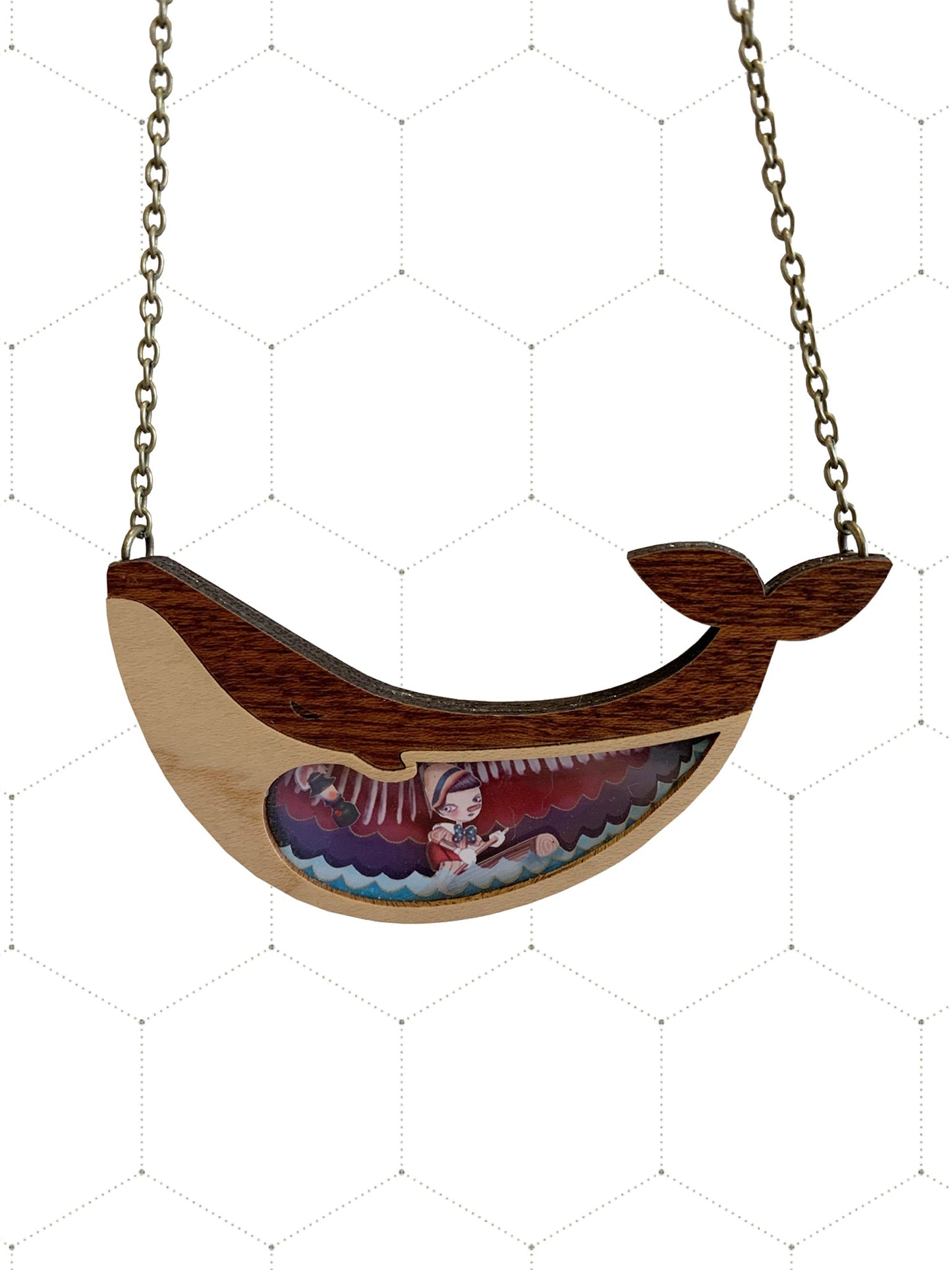 Pinocchio Wooden Necklaces by Laliblue