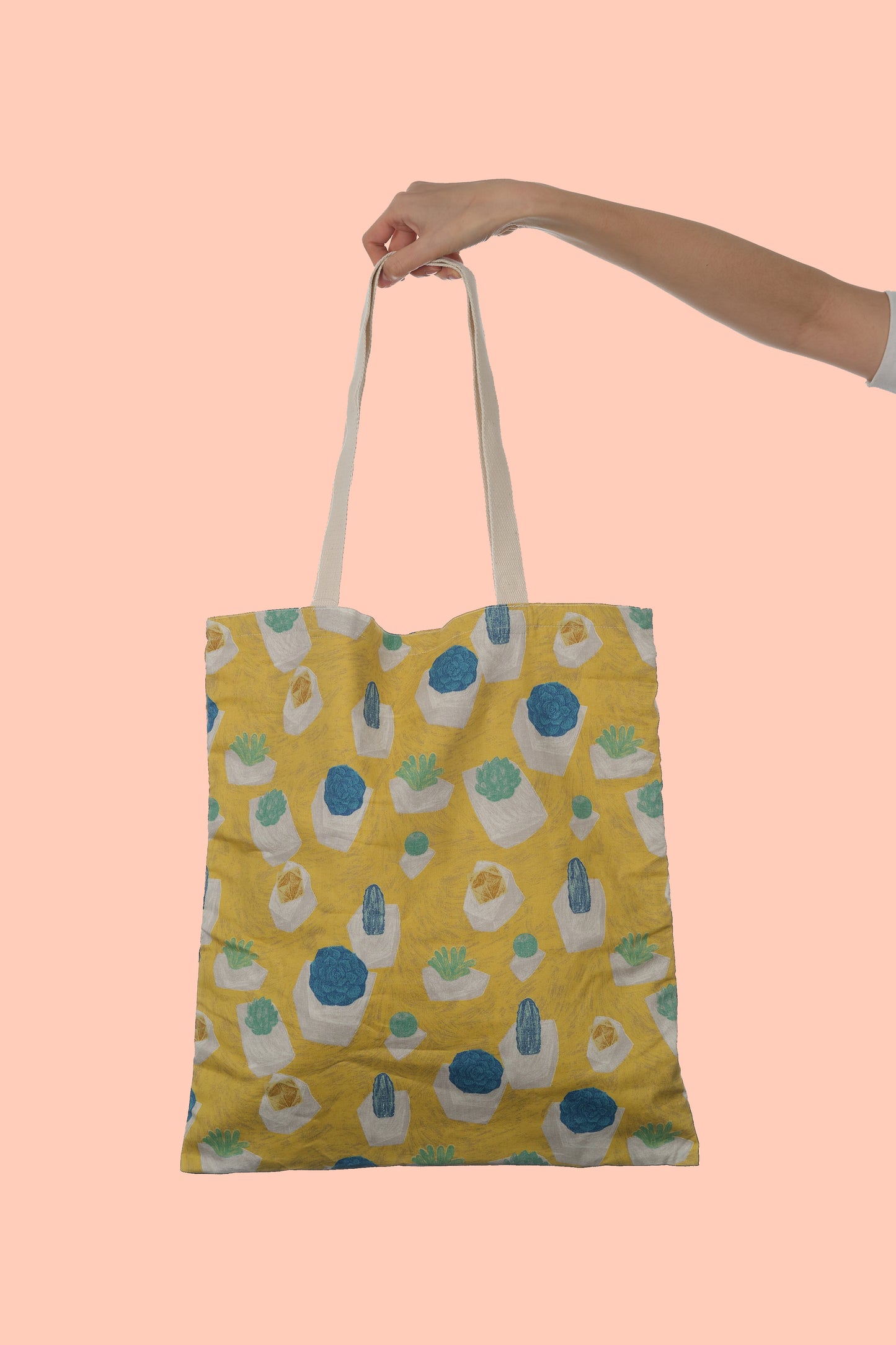 Tote Bag -Yellow Cactus