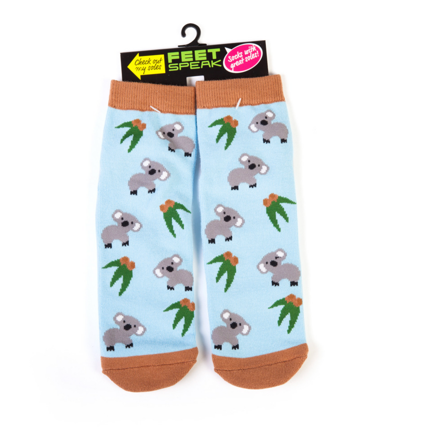 Feet speak socks Koala