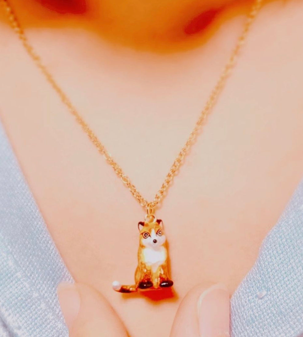 Handmade Fox Necklace