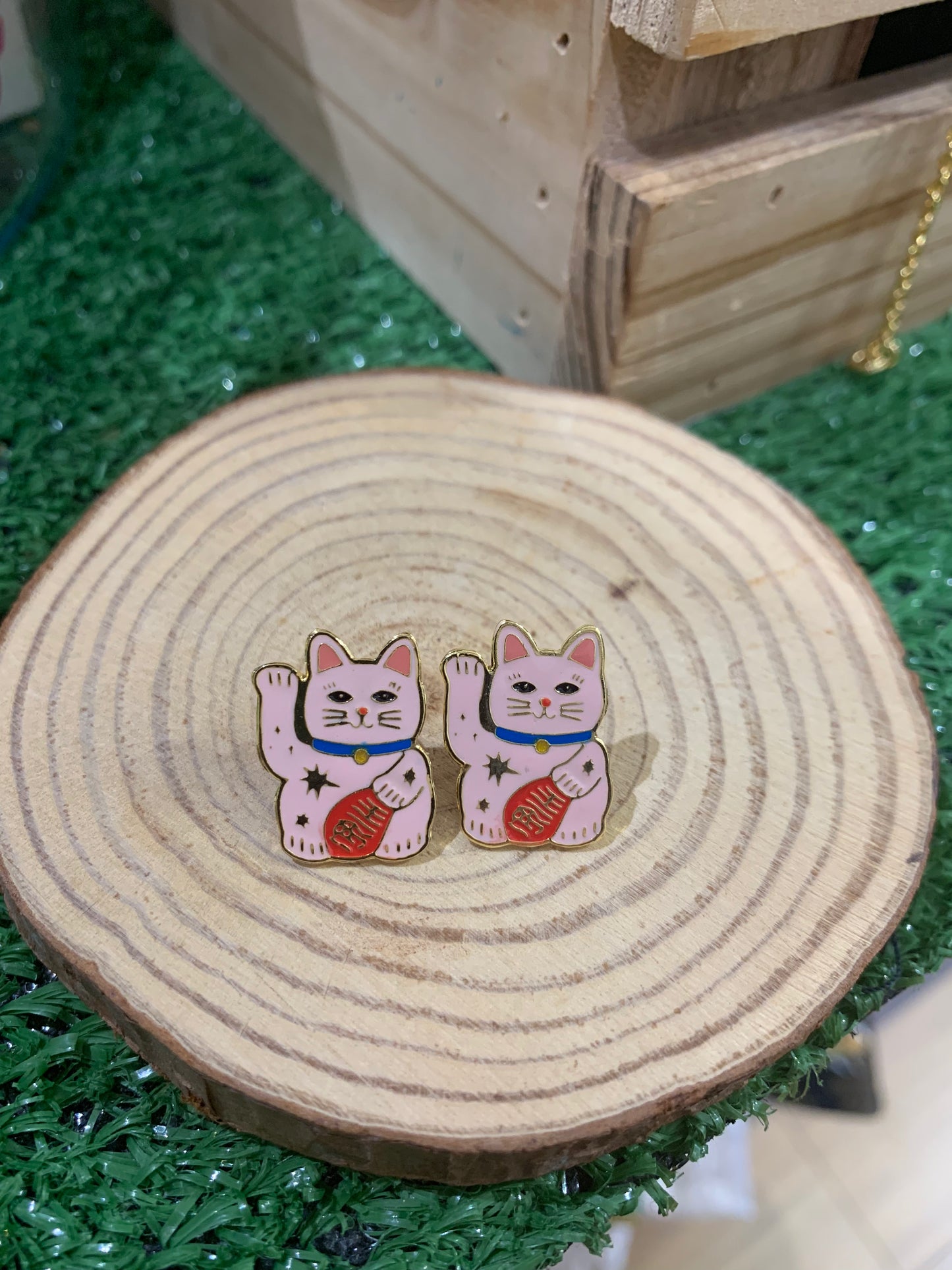 Maneki-Neko Lucky Cat Earring