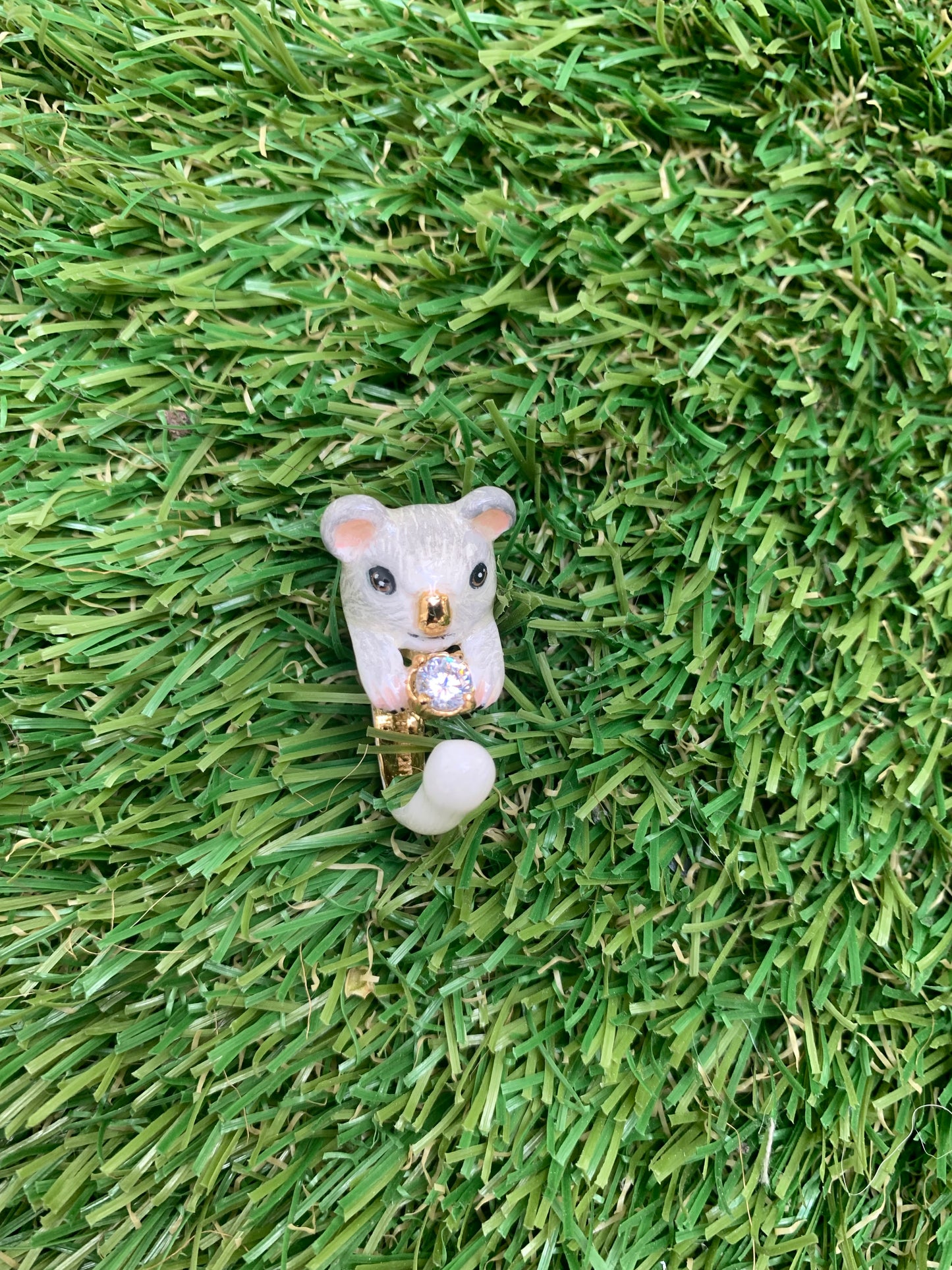 Handmade Koala Bling Bling Ring