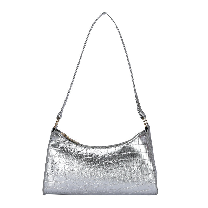 Bling Faux Crocodile Leather mini shoulder Bag