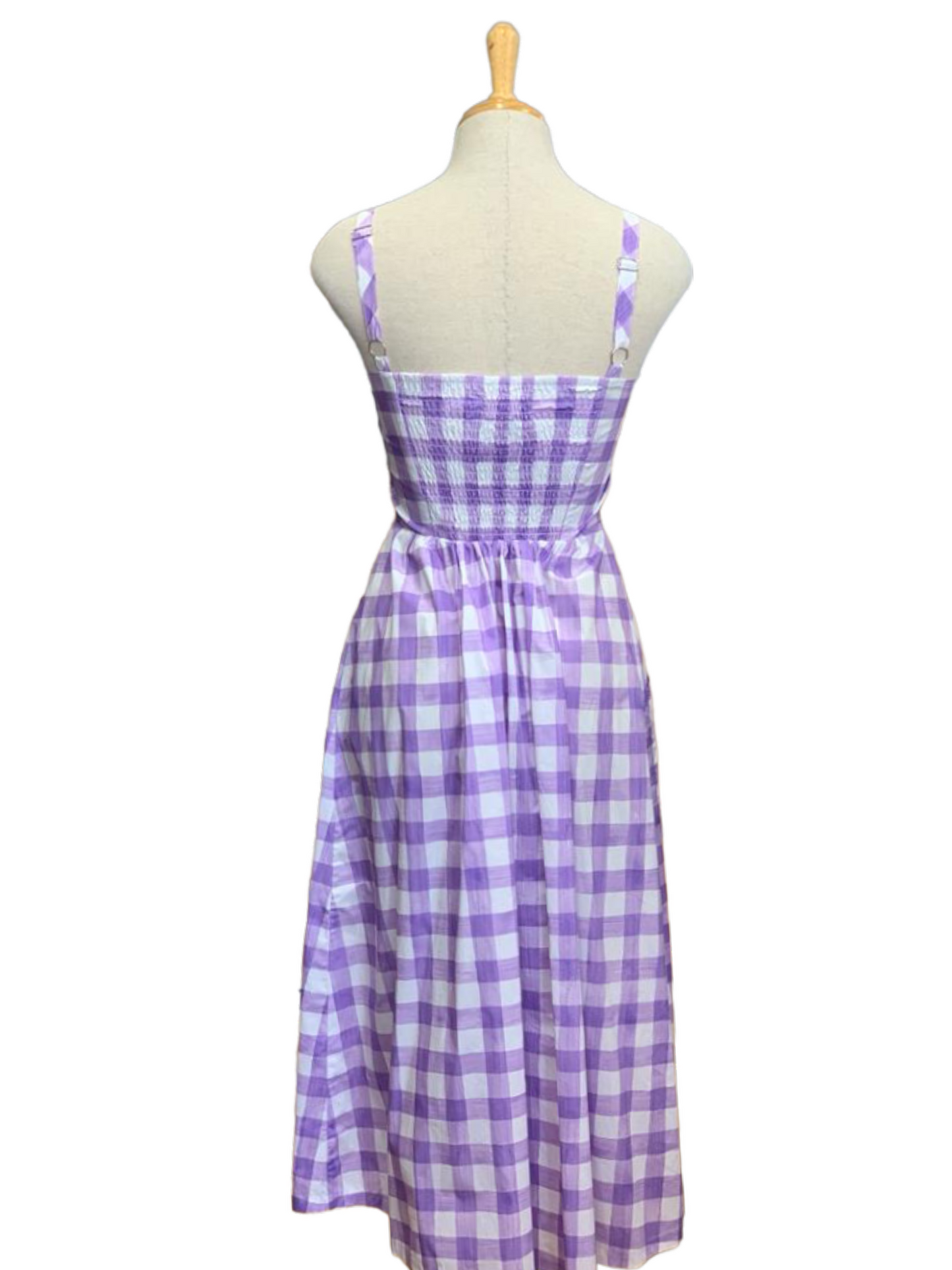 Penelope Dress - lilac Plaid (Size 14 ONLY)
