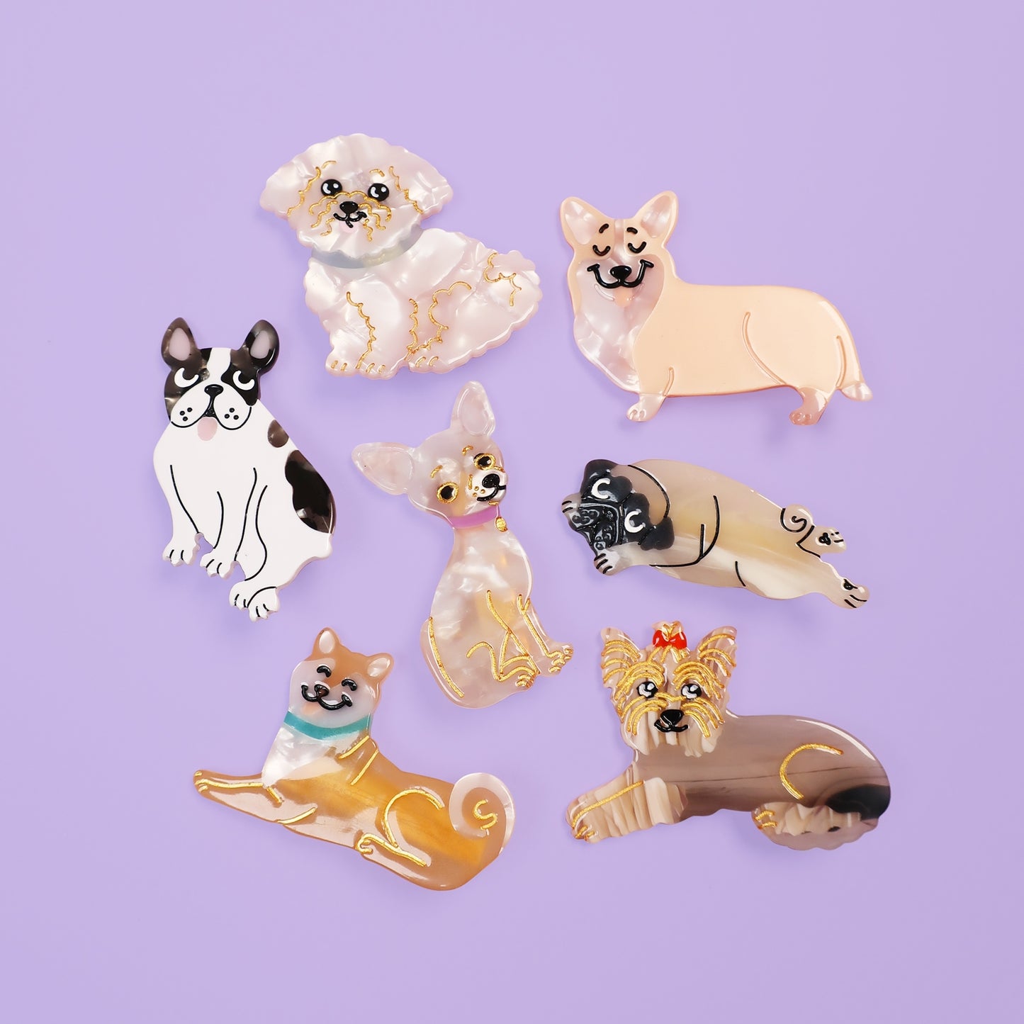 Coucou Suzette Bulldog hair clip