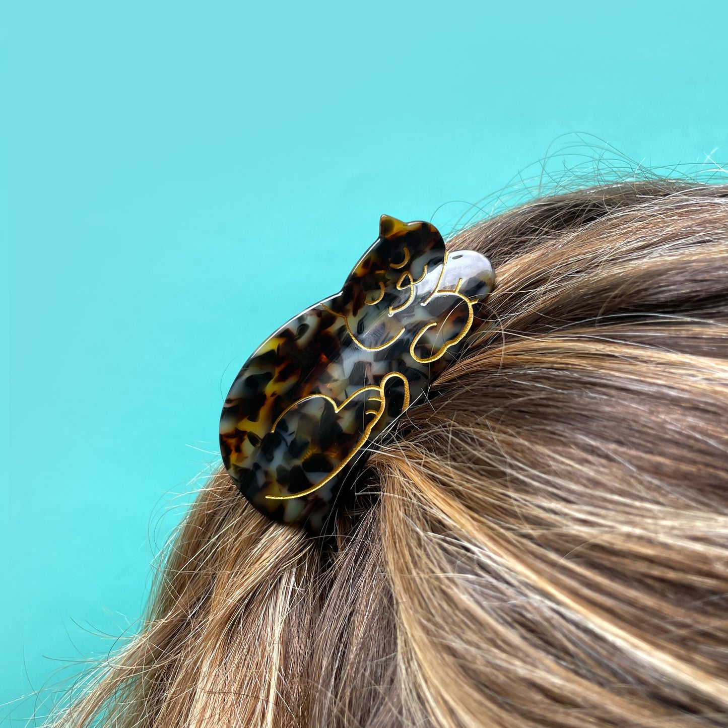 Coucou Suzette Tortoiseshell Black Cat Hair Claw