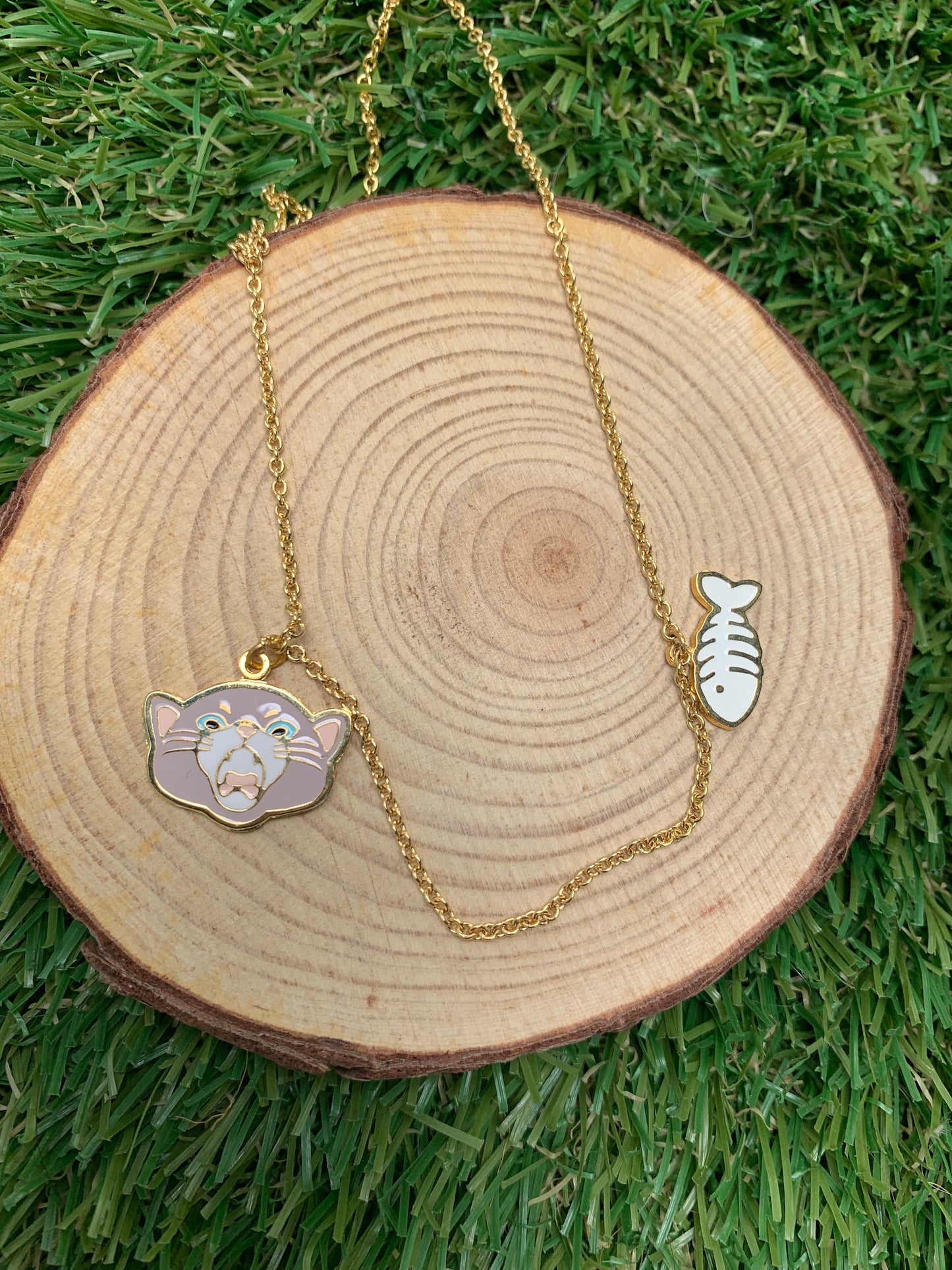Gold Plated Cat fish Necklace