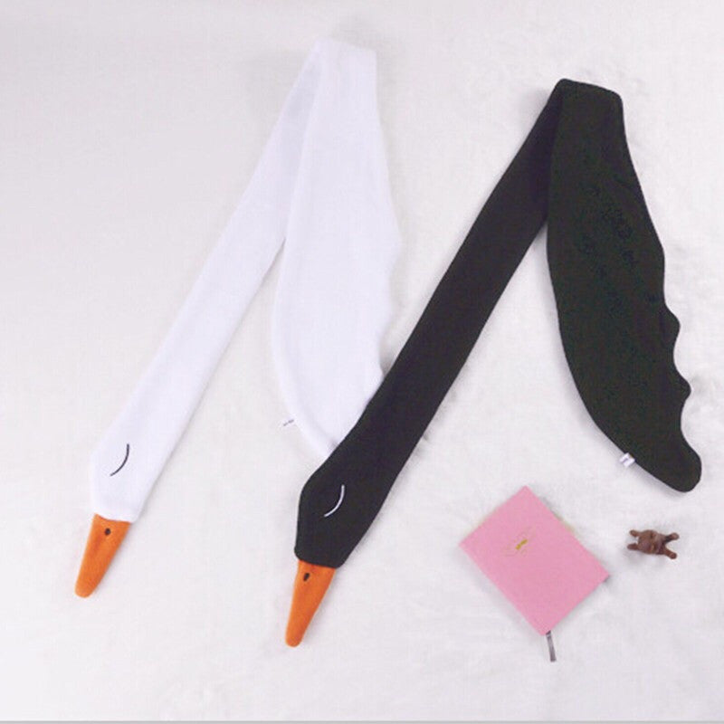 Swan scarf -white