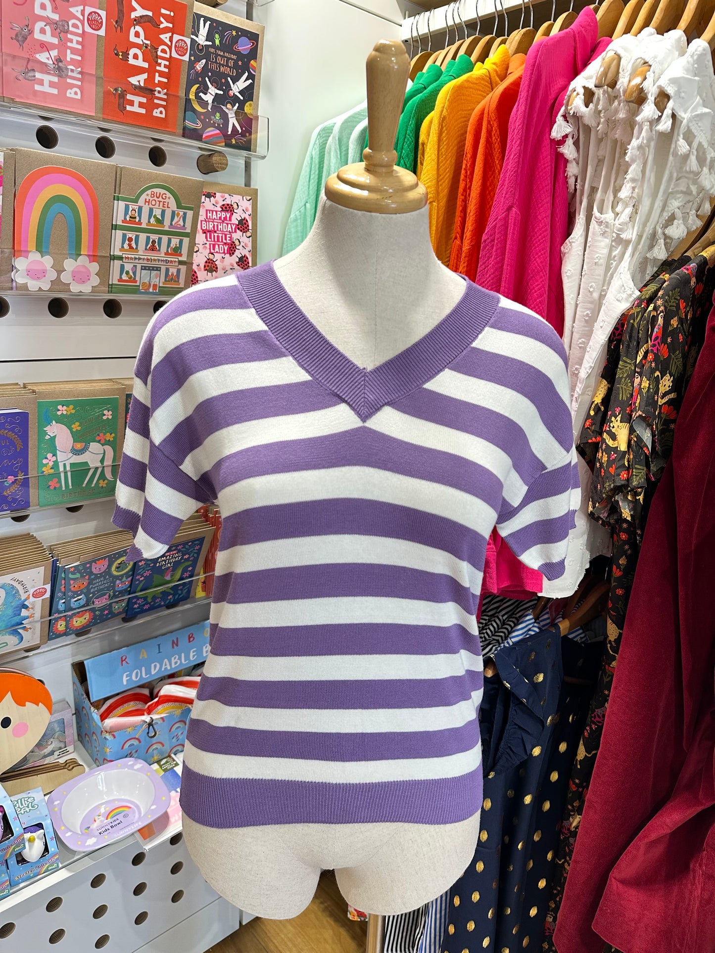 Samantha Stripes Knit Tee (3 colours available)