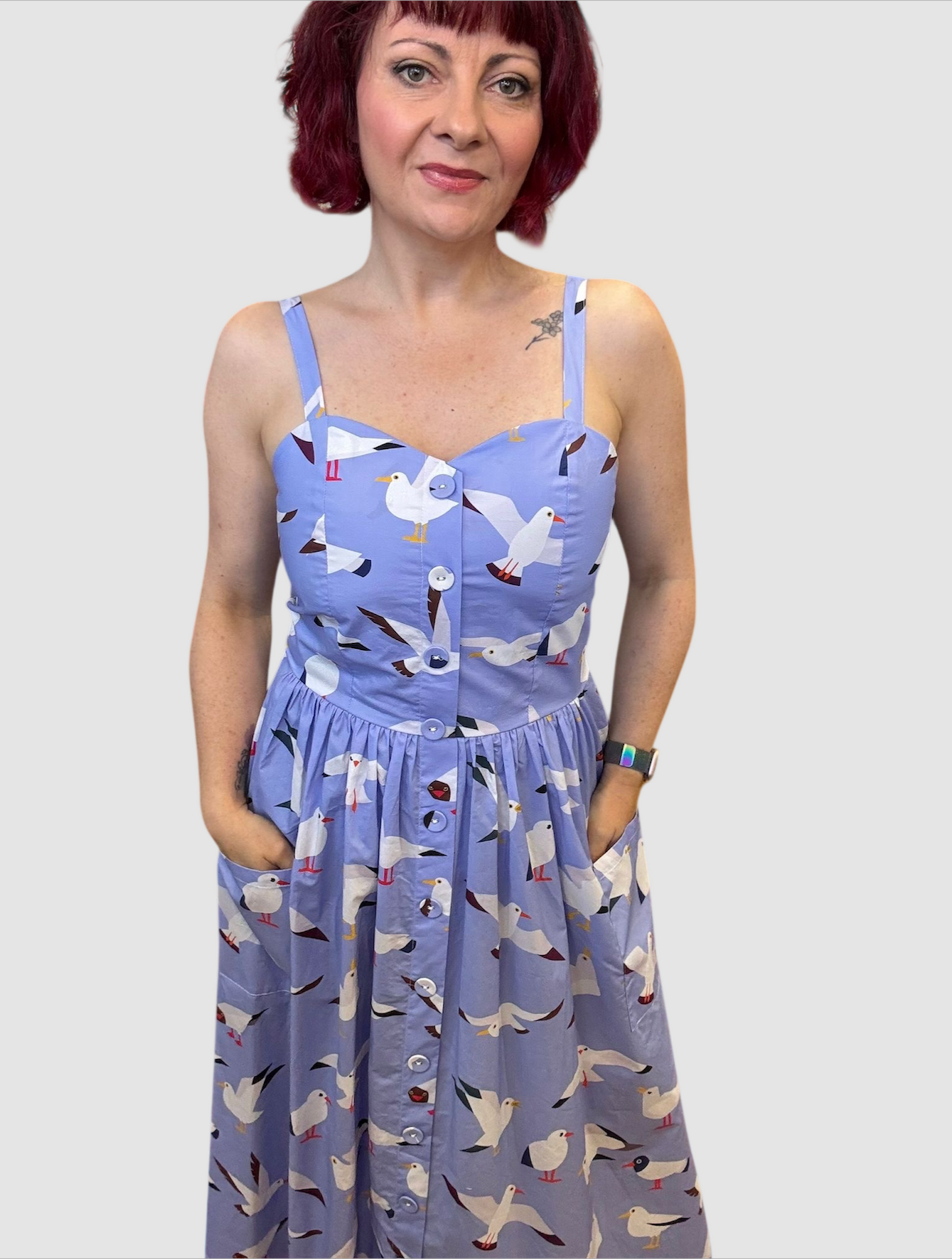 Penelope Dress - Seagulls