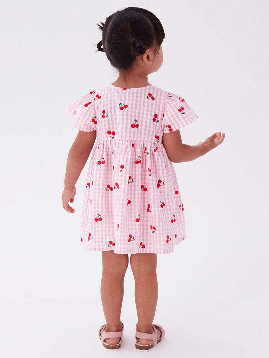Cherry pink kids Dress
