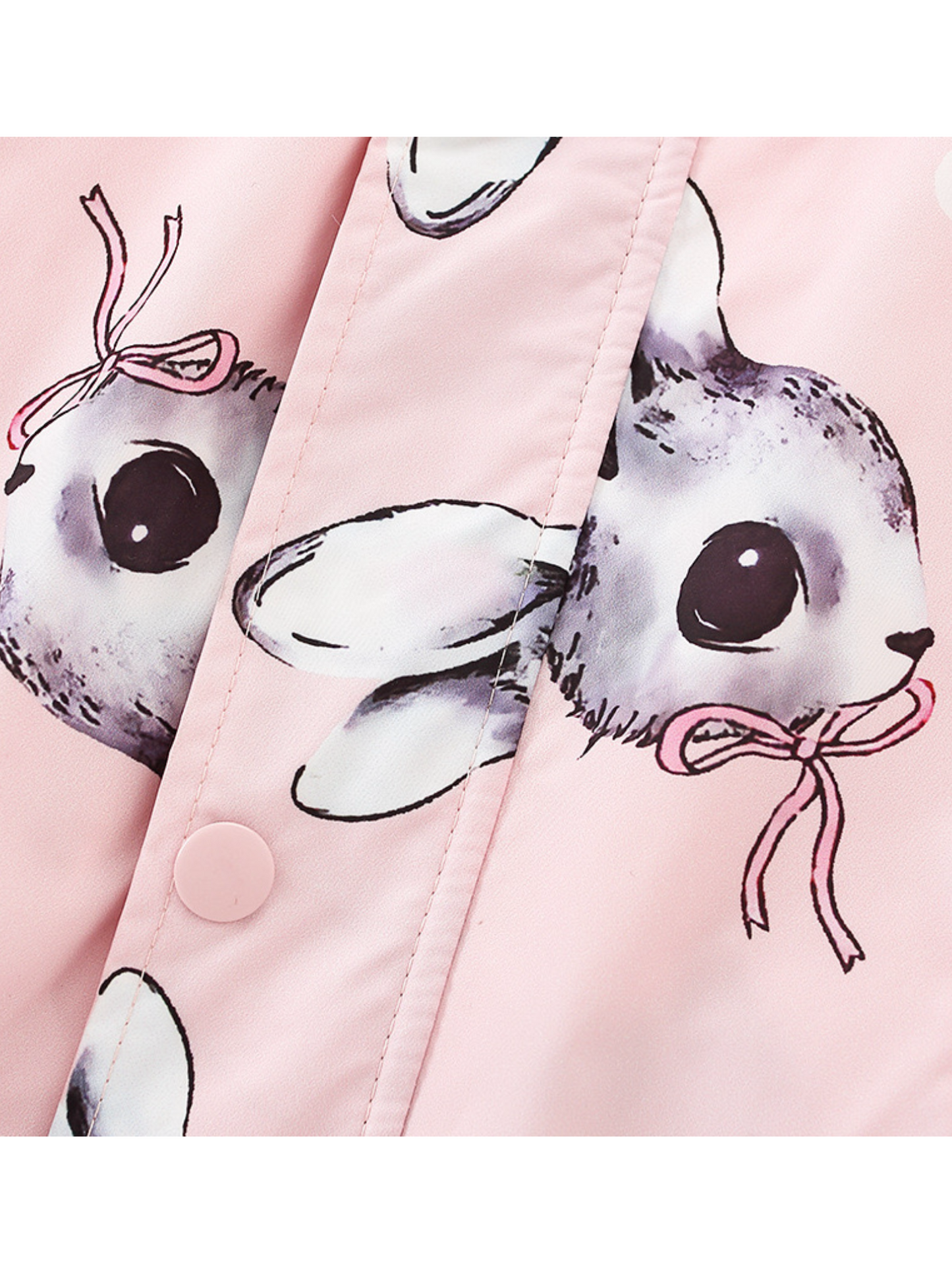 Rabbit pink raincoat windbreaker kids