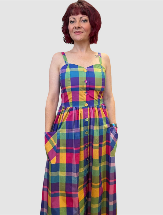 Penelope Dress - Big Plaid
