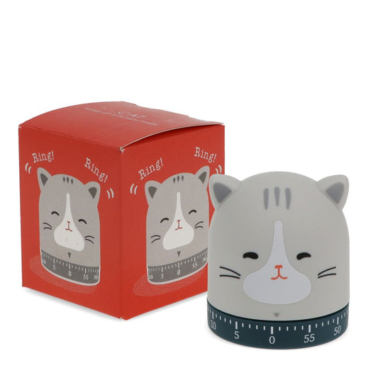 Rex London Wind-up Kitchen Timer - Cat