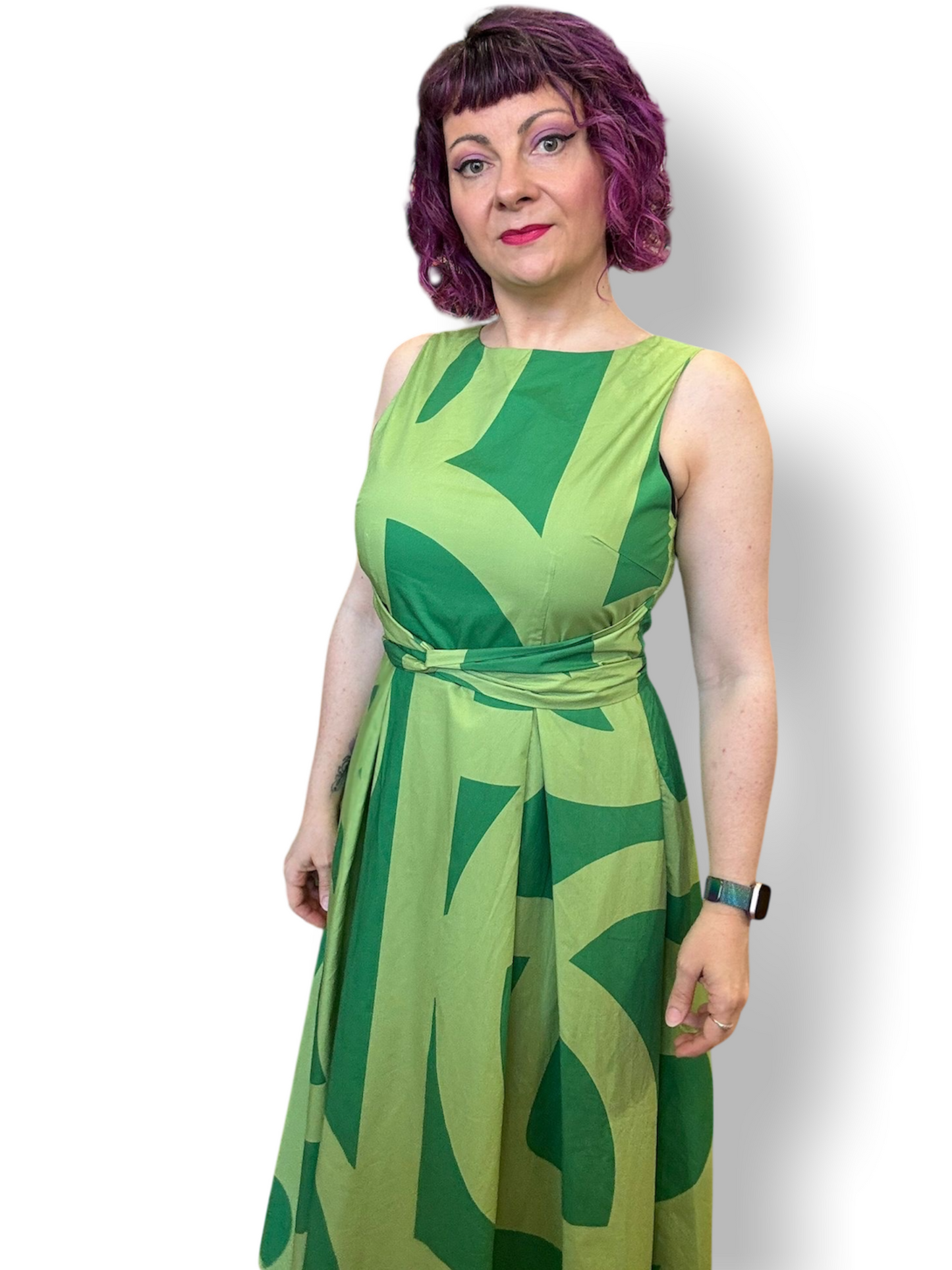 Lucy Dress - abstract green