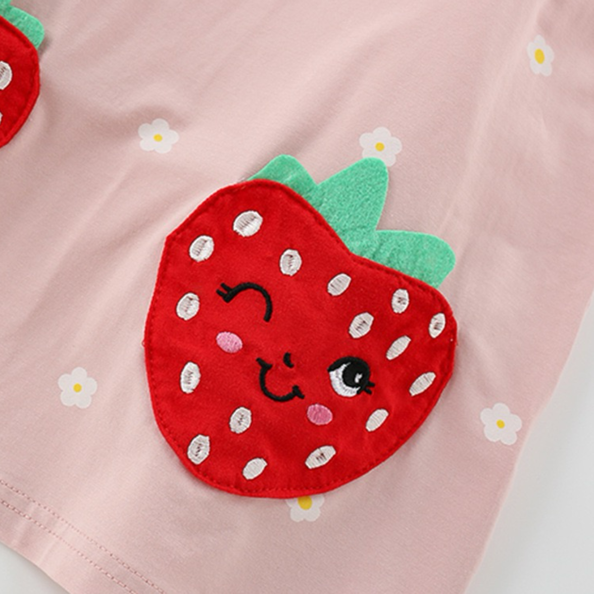 Sweet Strawberry Pocket Dress