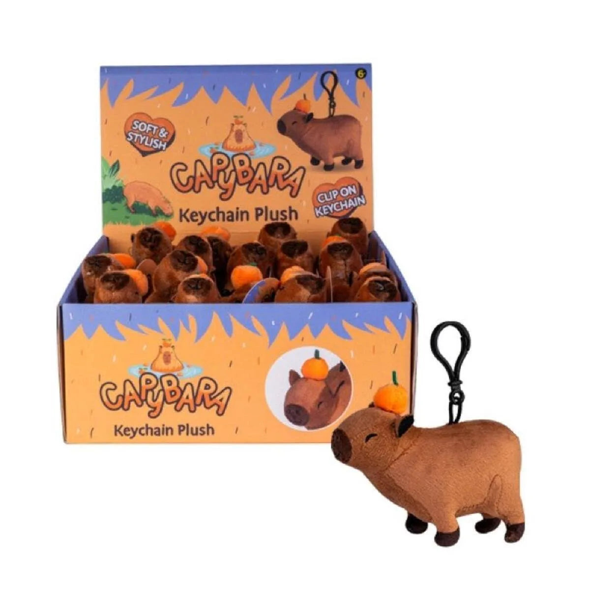 Capybara Plush Keychain