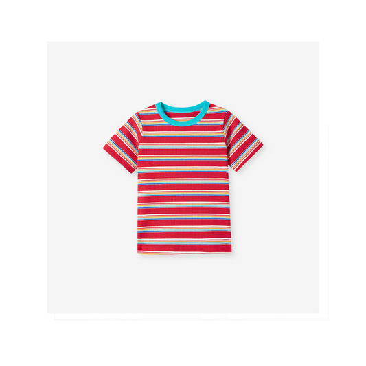 Multi coloured stripe tee