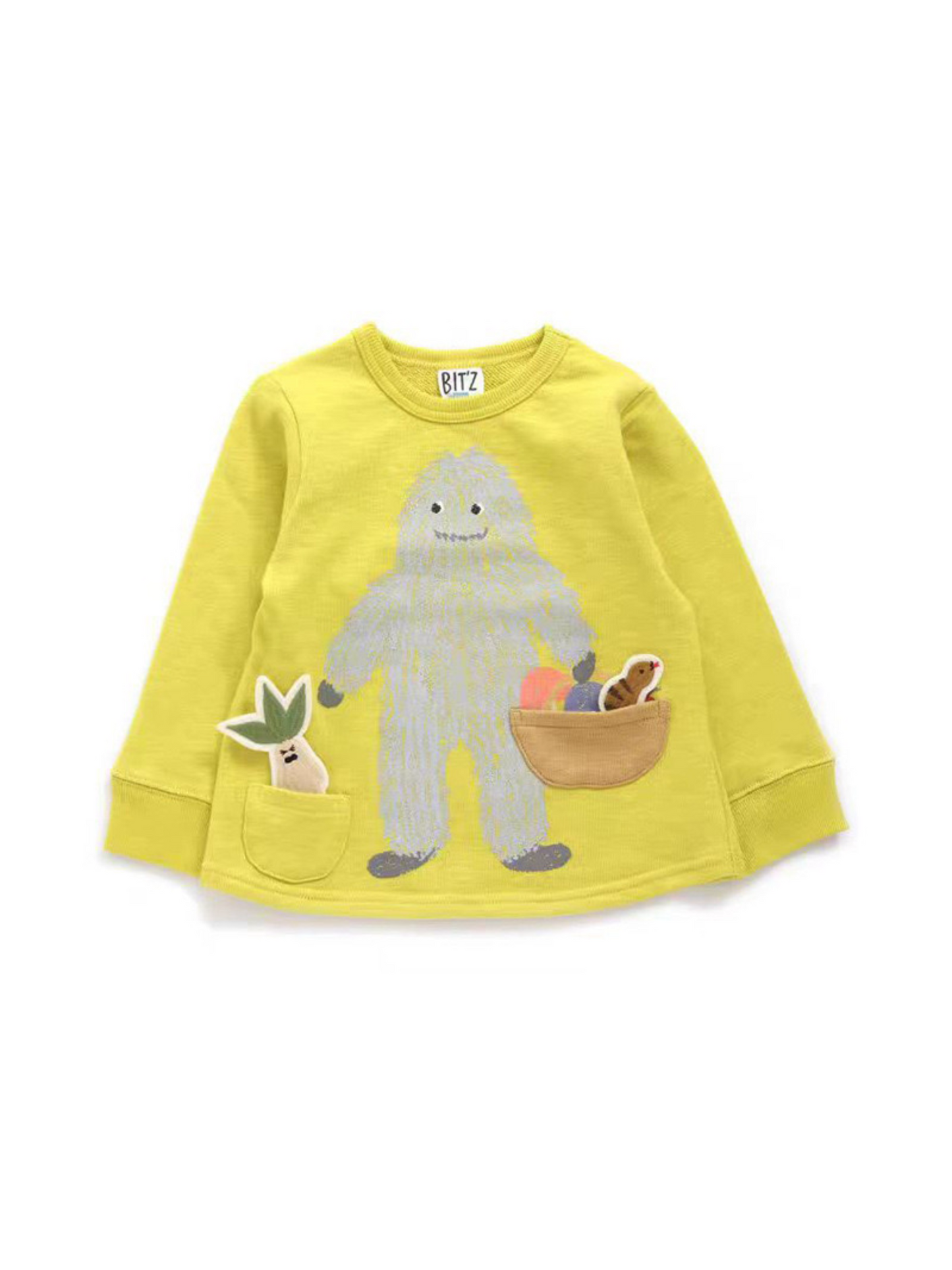Big foot cotton pullover