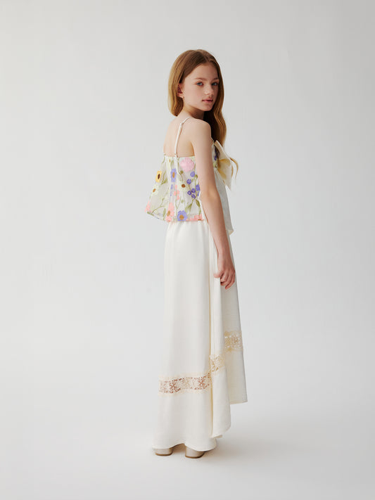 Pearl Lace Maxi Skirt