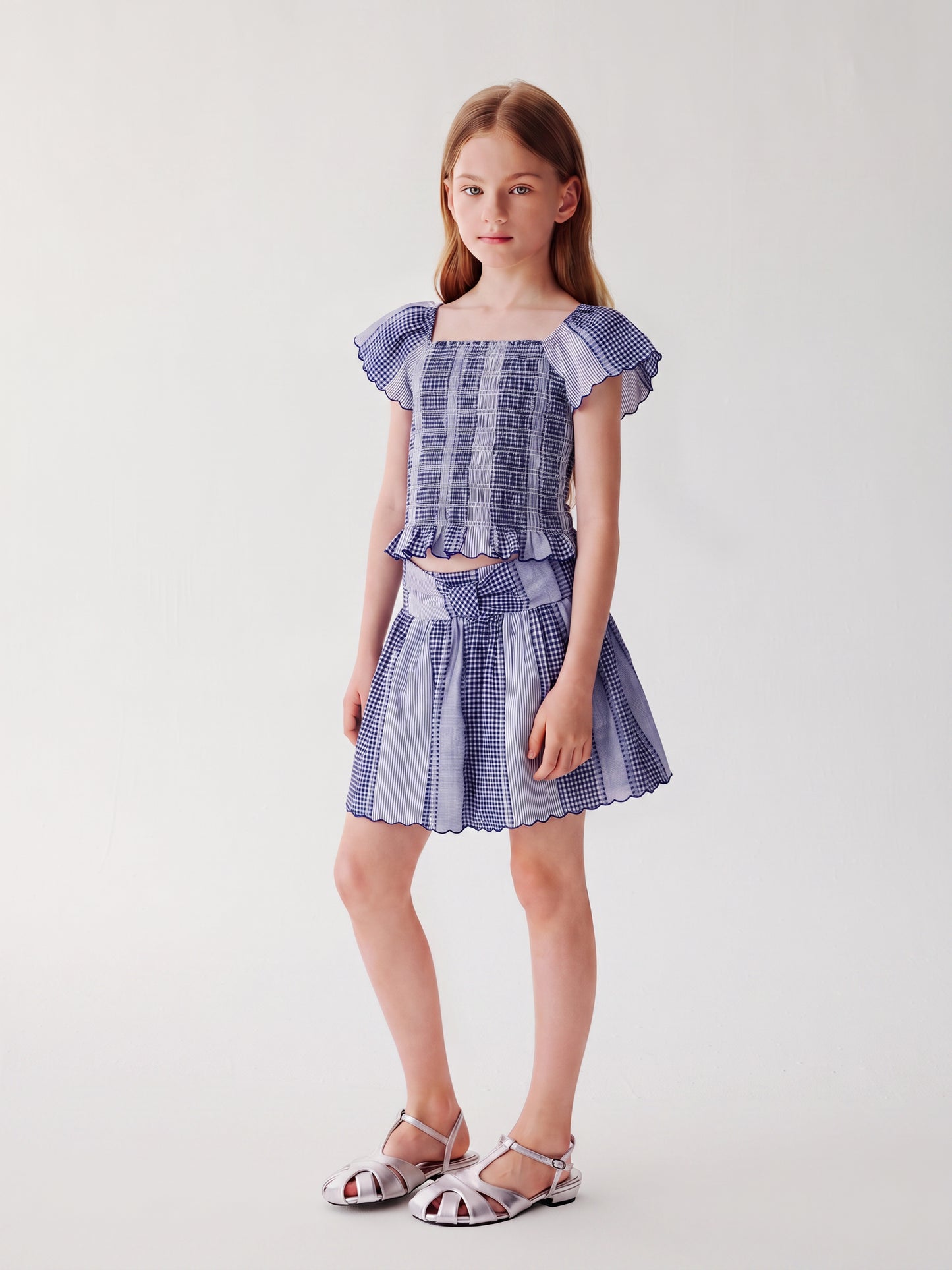 Newport Gingham Skirt