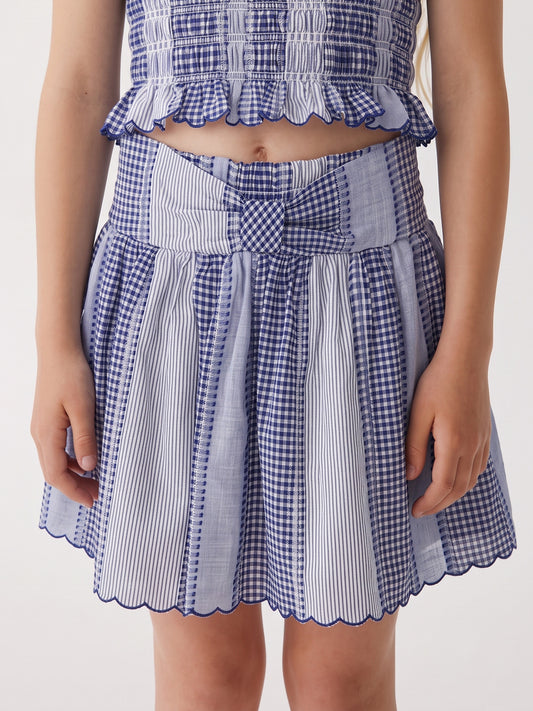 Newport Gingham Skirt