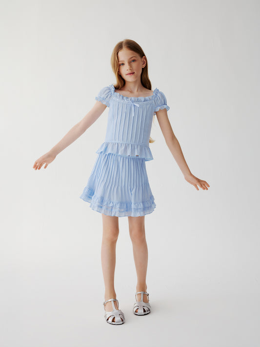 High Tea Skirt Blue