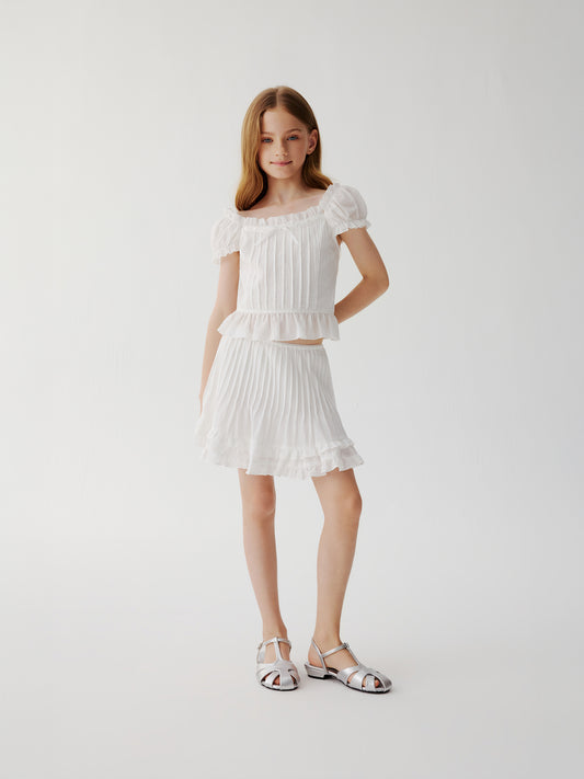 High Tea Skirt White