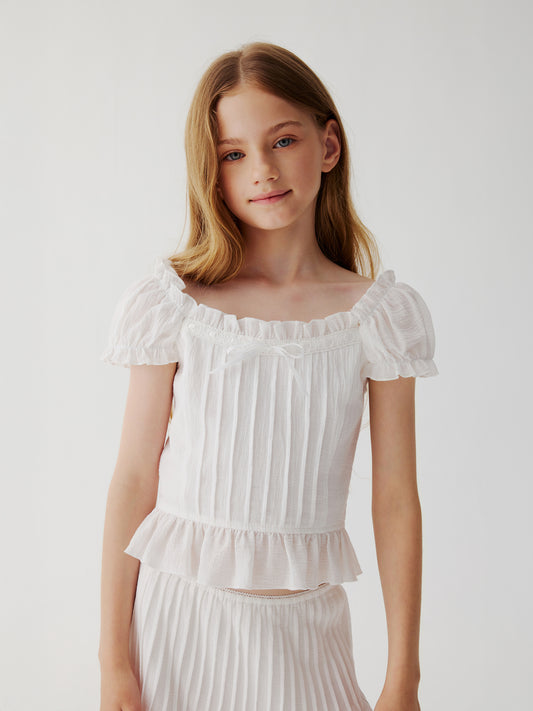 High Tea Top - white