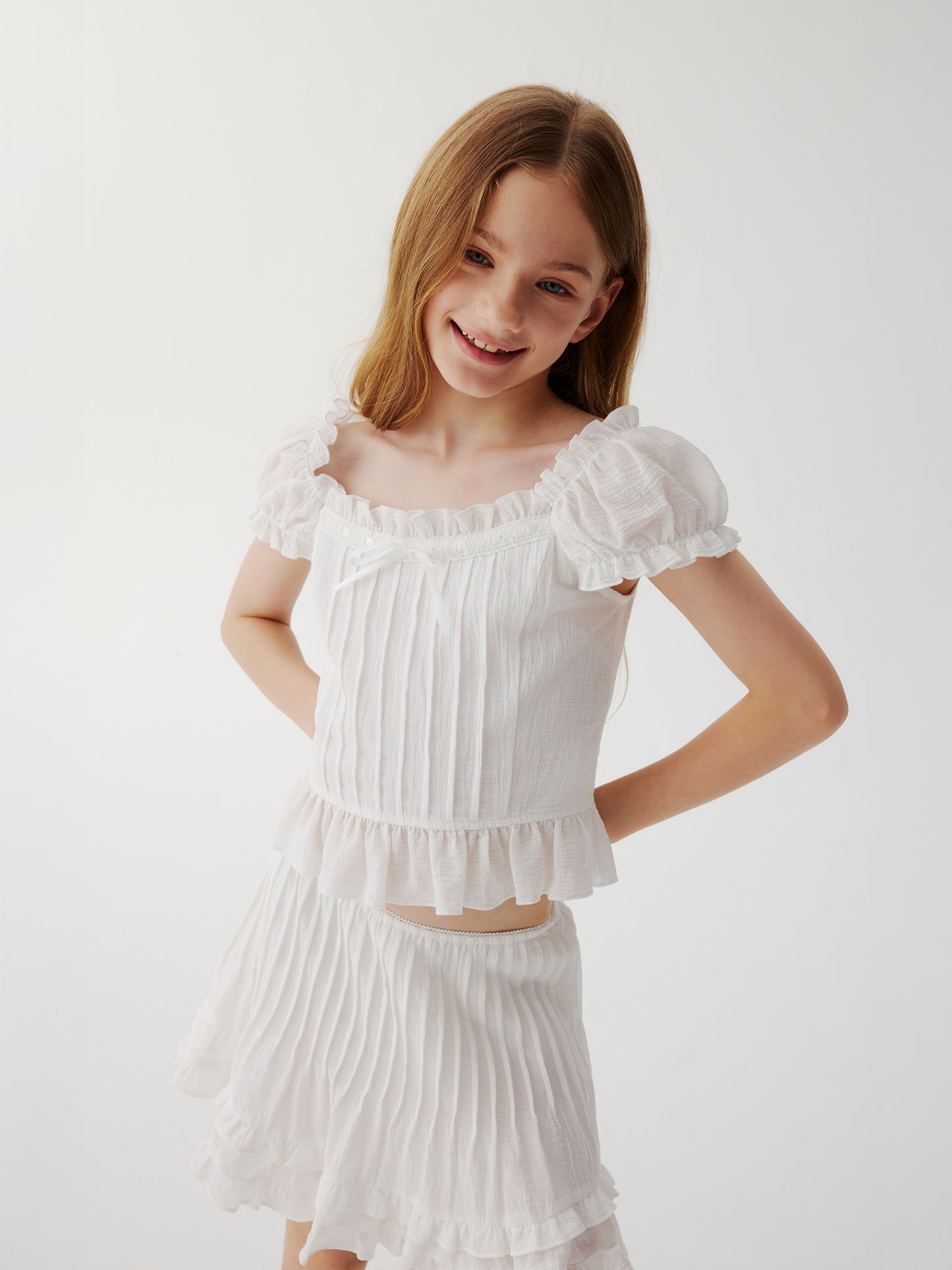 High Tea Top - white