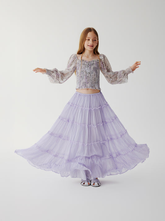 Drift Tiered Maxi Skirt