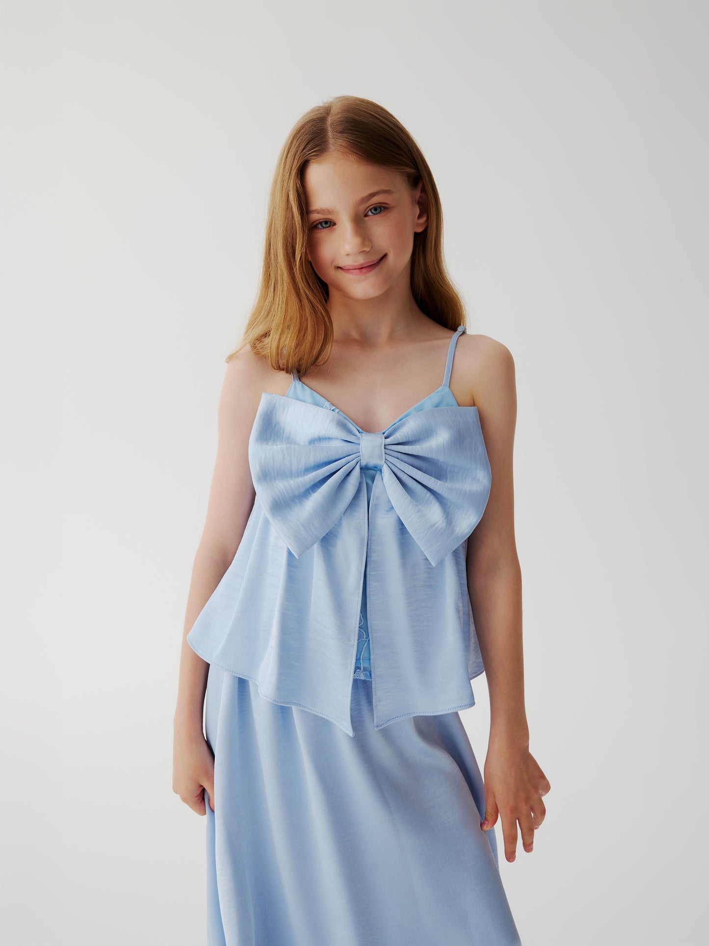 Pearl Bow Top (blue)